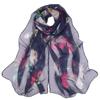 New Fashion Floral Printing Beach Silk Scarf Shawls Female Long Wraps Beach Spring  Summer Sunscreen Hijab For Women 160*50Cm
