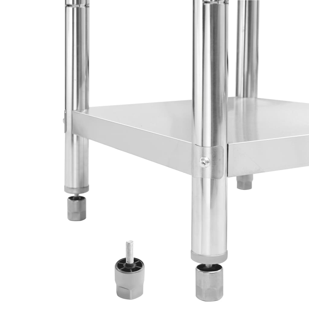 Stainless Steel Kitchen Work Table 60 x 60 x 85 cm