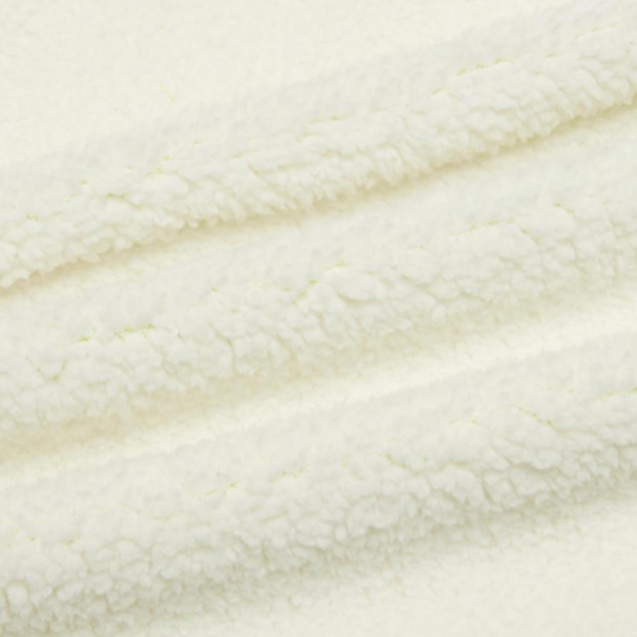 Puma Contrast Collar Zip Sherpa Fleece Sweatshirt Jacket Unisex Outerwear Off-White 530495-01