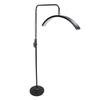 19inch Half Moon Lamp for Lash Extension 50W 3000‑6000K Dimmable Height Adjustable LED Floor Light