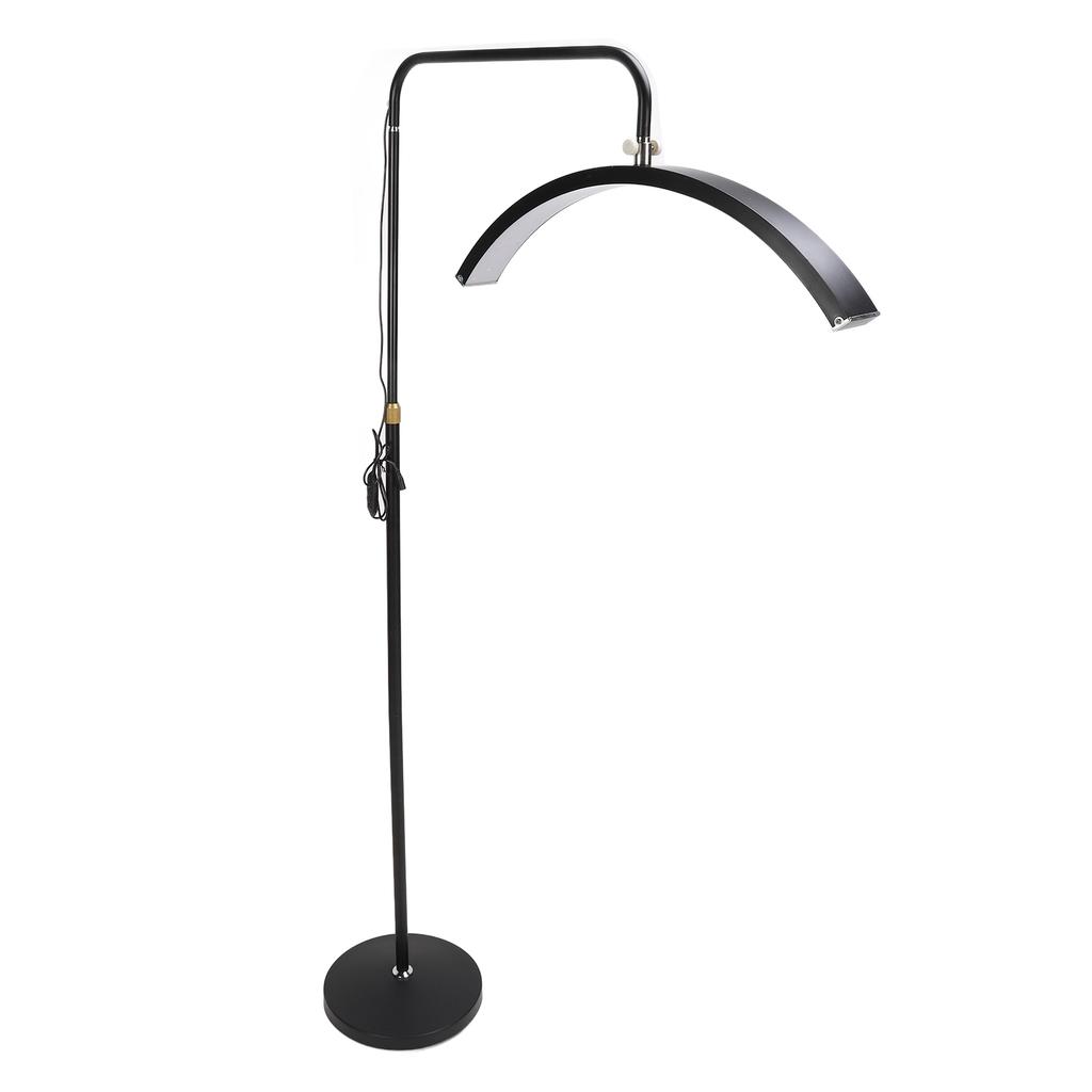 19inch Half Moon Lamp for Lash Extension 50W 3000‑6000K Dimmable Height Adjustable LED Floor Light