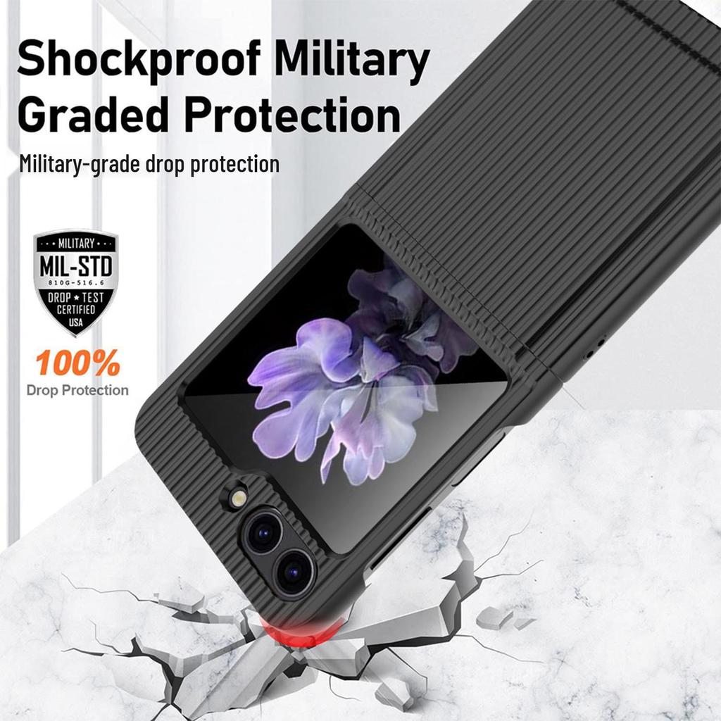 Ultra-Thin Samsung Flip5 Protective Case: Hinge Drop-Proof Design with Integrated Film