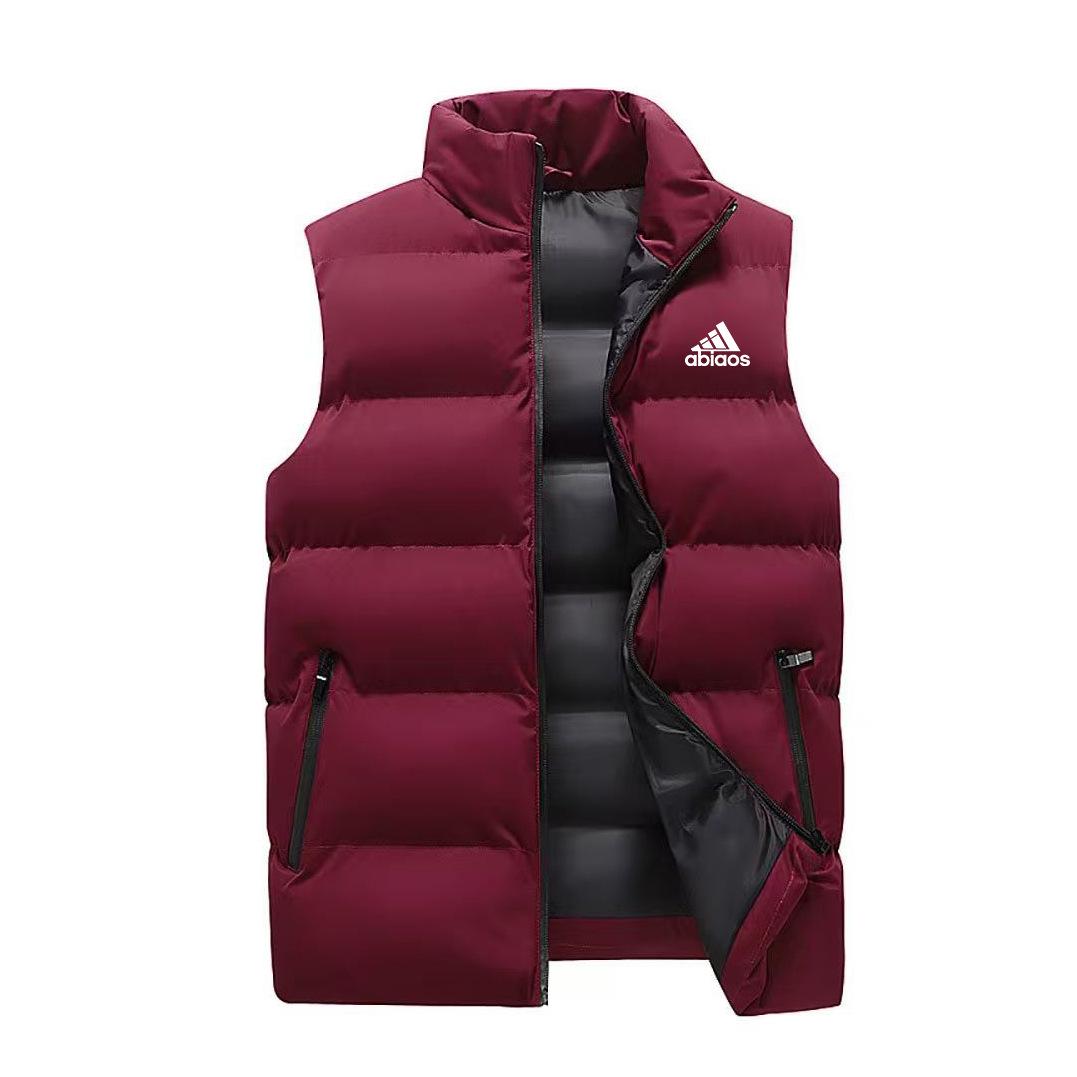 

Модний зимовий чоловічий жилет - Тепла куртка без рукавів L вина червоного кольору