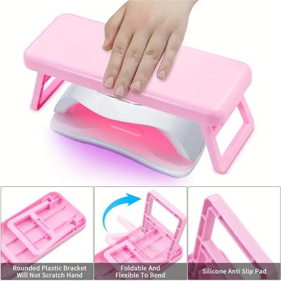Nail Art Hand Rest Pillow Folding Nails Armrest Manicure Technician Hand Support Nail Salon Wrist Relax Holder for Nail Arm Rest