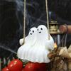 Halloween Ghostly Couple On Swing Resins Hanging Decors For Garden Patios Tree Indoor and Outdoor Horror Theme Ornament