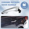 Rear Inductive External Pull Handle Exterior Door Handle With Button For Kia Sorento 2015-2018 Chrome Catch Pullhandle,B