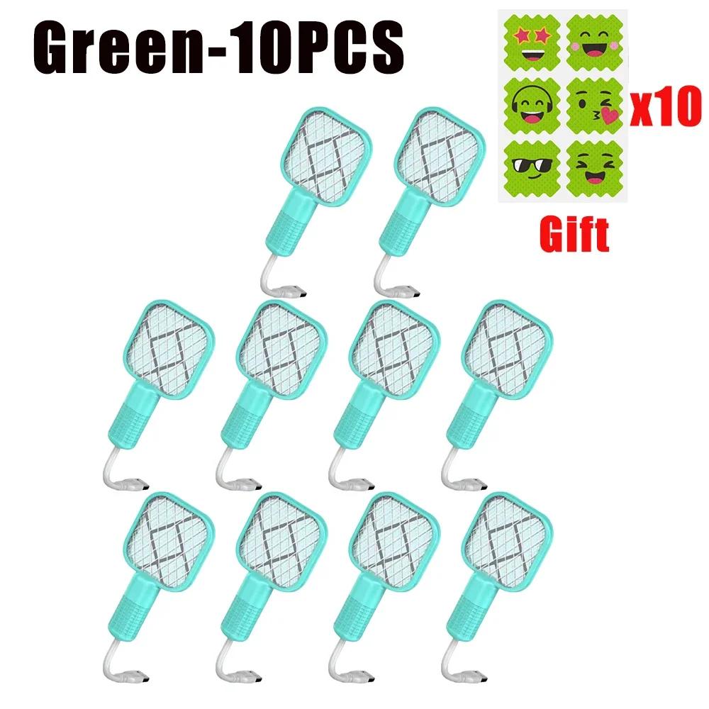 USB Rechargeable Mosquito Zapper with Purple LED Light Auto Bug Trap for Home Garden Travel Outdoor Camping Fly Swatter