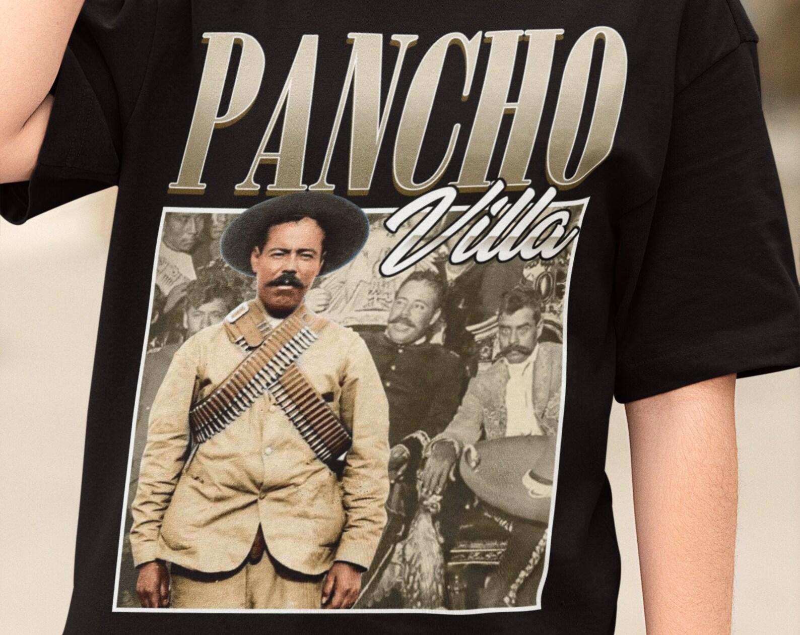 Pancho Villa Vintage Retro Unisex T-Shirt | Pancho Villa Fan Gift | Mexico Fan Shirt | Revolucion Mexicana | Doroteo Arango Mexican Shirt M