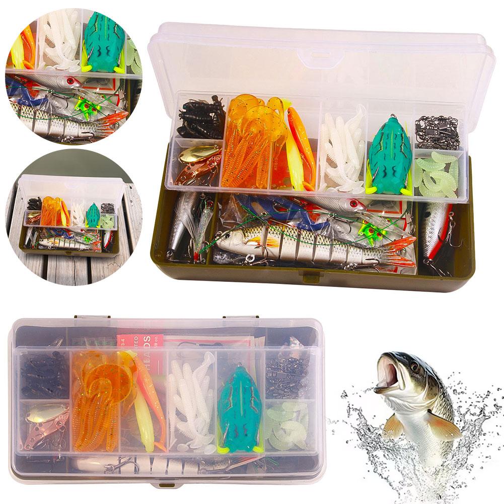 Fishing Lure Set Soft and Hard Bait Set with Tackle Box for Bass Pike Crank Tackle Accessories China Mainland