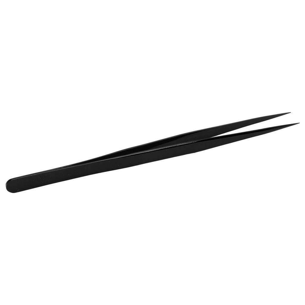 Accuracy Tweezer Portable Stable Corrosion Resistance Fine Point Tweezer for Cellphone PC Black