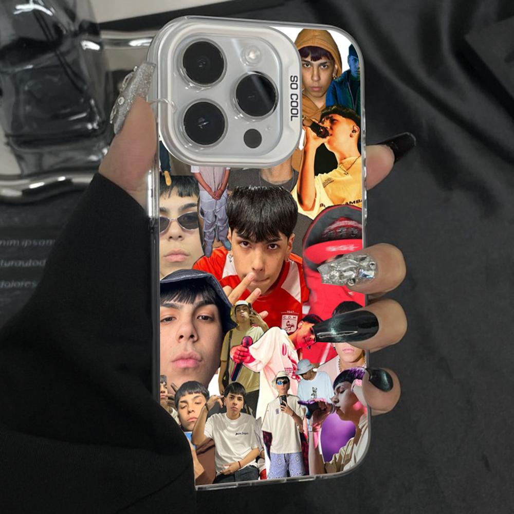 

Milo J 166 Rapper Phone Case For iPhone 16,15,14,13,12,11,Pro,Max,Plus,Mini,XS,SE Anti Fall Gray Silver Matte Hard Bumper iPhone13