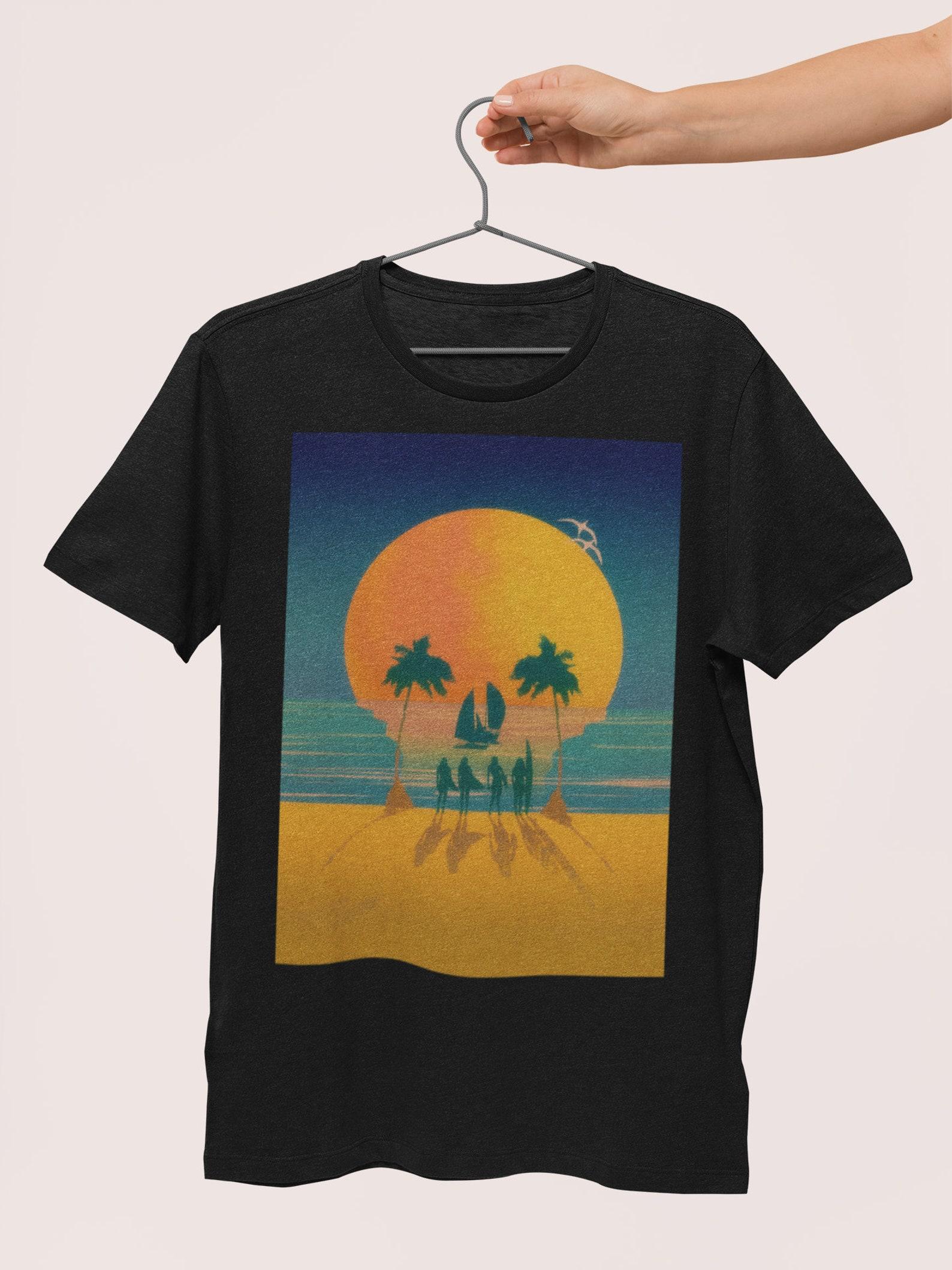 Summer Beach Skull Graphic Tee - Bella Canvas Unisex T-Shirt S