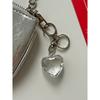 Elegant Table CLEAR HEART KEYRING_ Clear Heart Keyring