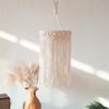 Stylish Handmade Cotton Rope Lampshade Pendants Natural Beauties Light Shade Decors Perfect for Home Decors Enthusiasts