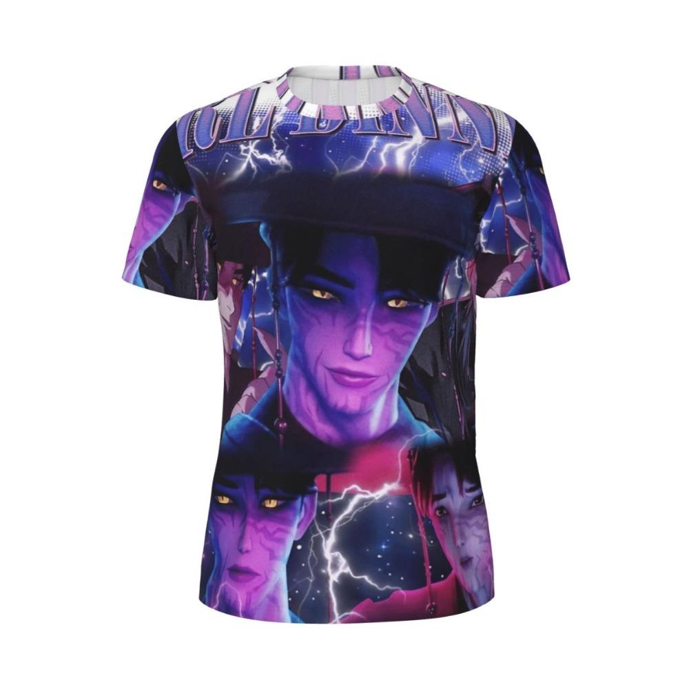 Fashion Men and Women's T-shirt Cartoon KPop Demon Hunters Print T-shirt Loose Short Sleeve Tops Summer Casual Kids Clothing