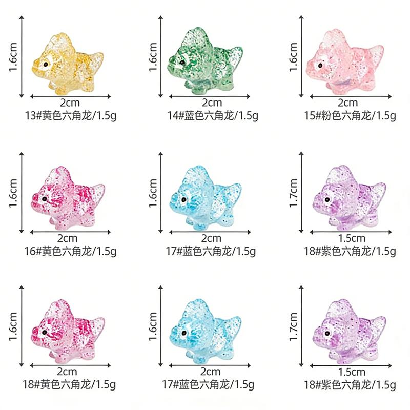 

10-100 шт. Мини-черепаха Динозавр Украшение Смола Блестки Лягушки Миниатюрные Фигурки саламандра для DIY Сказочный Сад Микро Ландшафт 10PCS