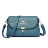 Soft Leather Embossed Shoulder Bag for Middle-aged Ladies, Crossbody Bag, Trendy Bag