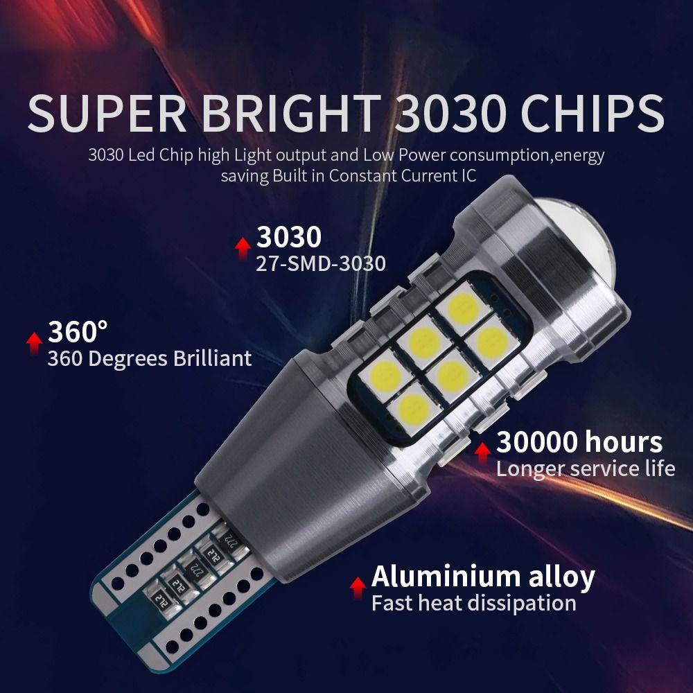 2Pcs T15 Car Tail Super Bright Reversing Light New Car Signal Lamp
