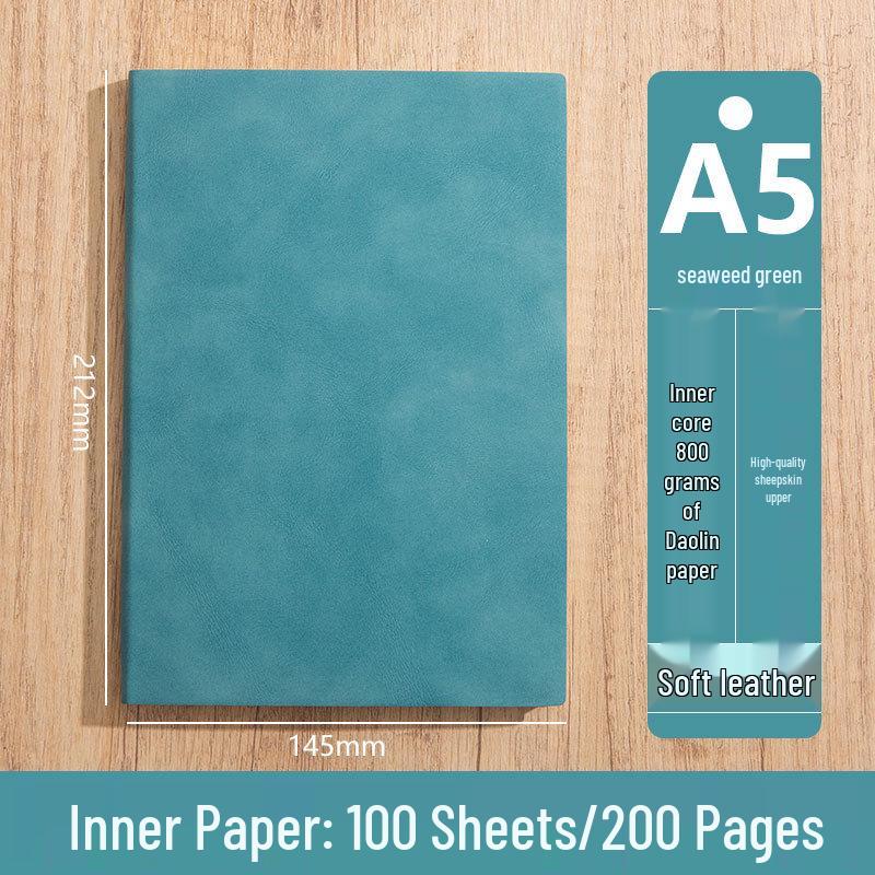 Custom Logo A5 High-End Office Notebook with Premium Cover and Inner Pages