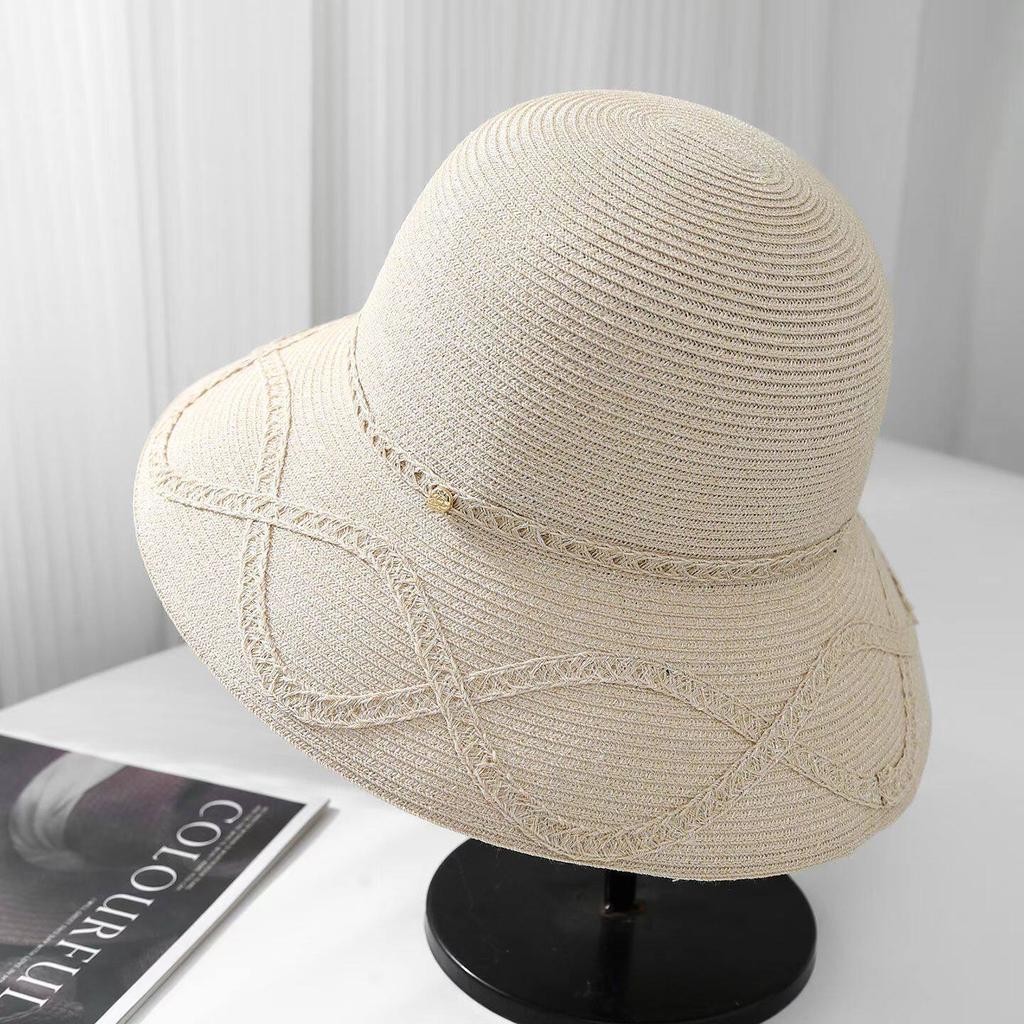 Summer Straw Hat Women's Sunscreen Hat Women's Sun Hat Large Brim Sun Hat Women's Straw Hat Seaside Beach Face Cover
