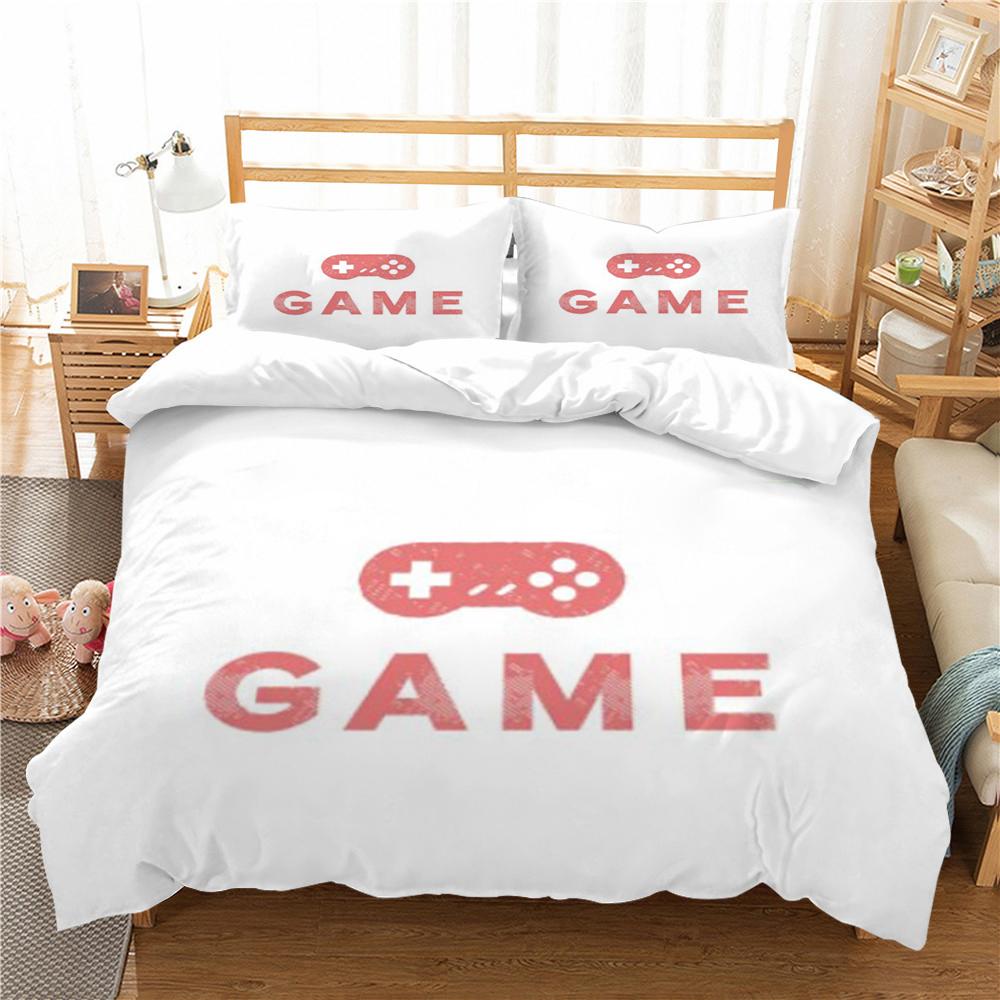 Hot Sale 3D Gamepad Printing Comforter Duvet Cover Set Home Textiles Drop Shipping Children Bedding Suit Washable