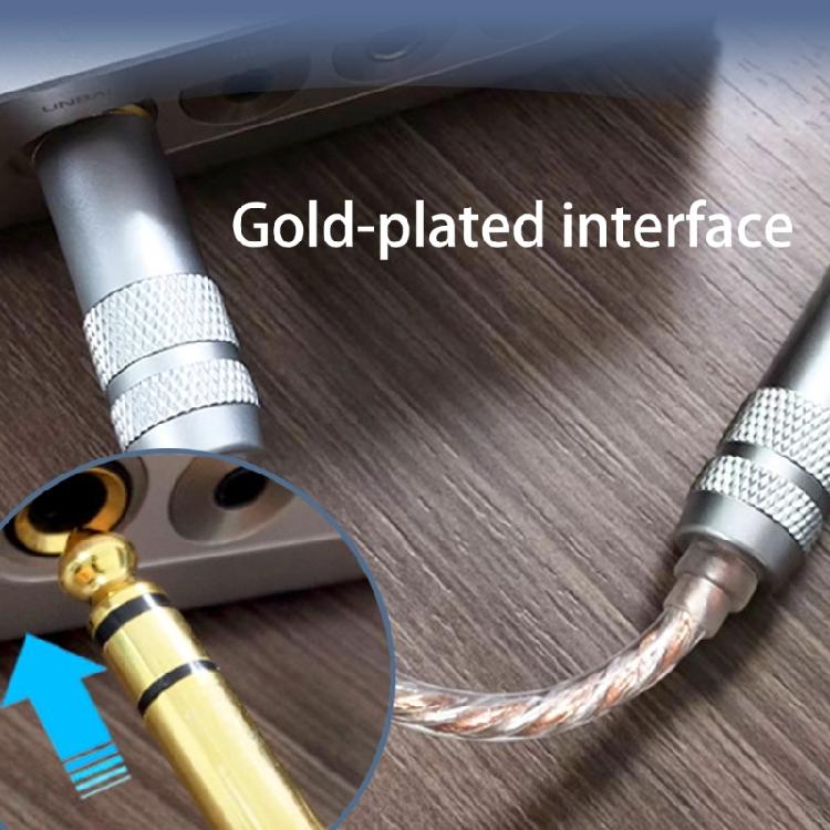 Professionelles 6,35mm auf 4,4mm Symmetrisches Adapterkabel Stecker auf Buchse Anschlusskabel für Tragbare Nutzung mit HiFi-Geräten