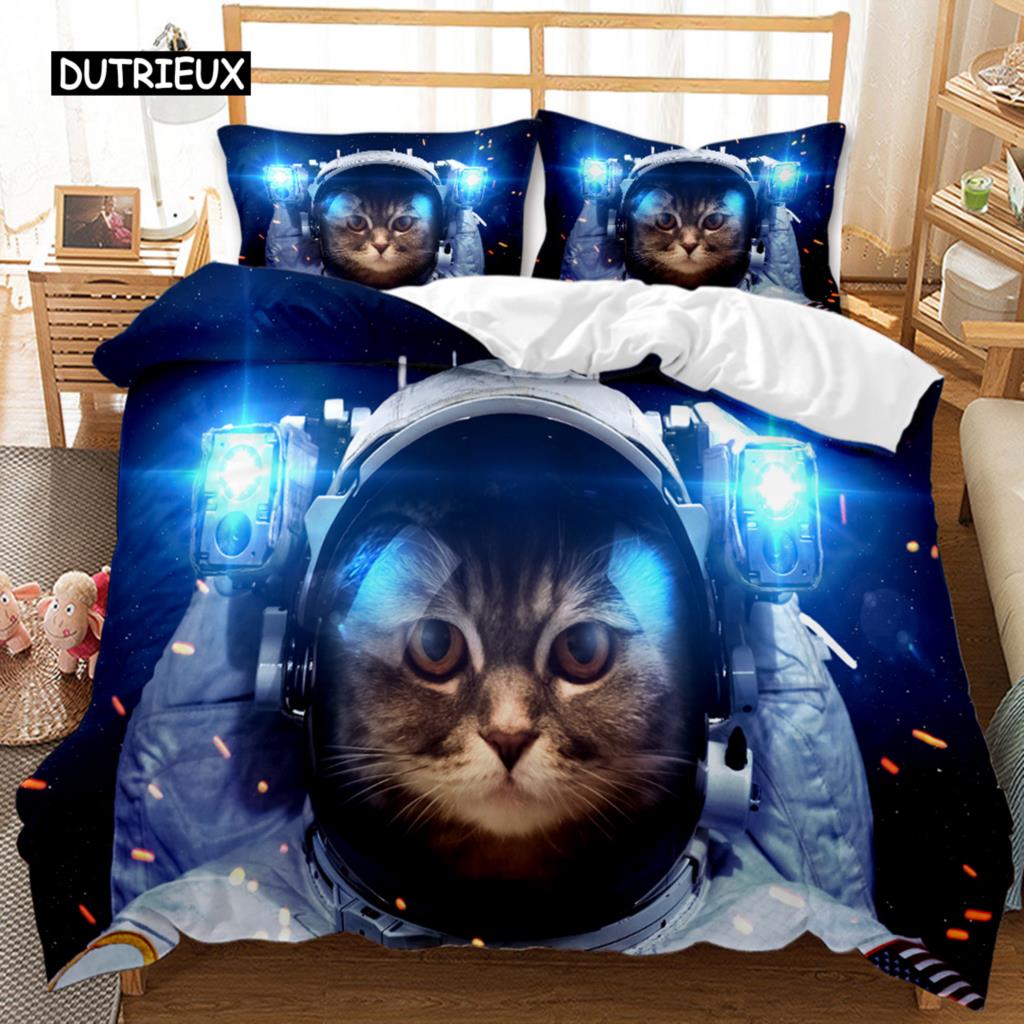 Soft Comfortable Double Queen King Animal Exotic Style Boys 3D Printed Black Wolf Size Polyester Qulit Quilt