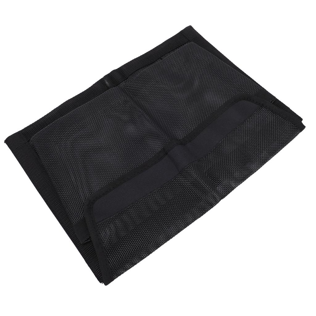 Boat Storage Bag Multifunctional Portable Self Adhesive Bake Lining Mesh Boat Organizer for Outdoor Black