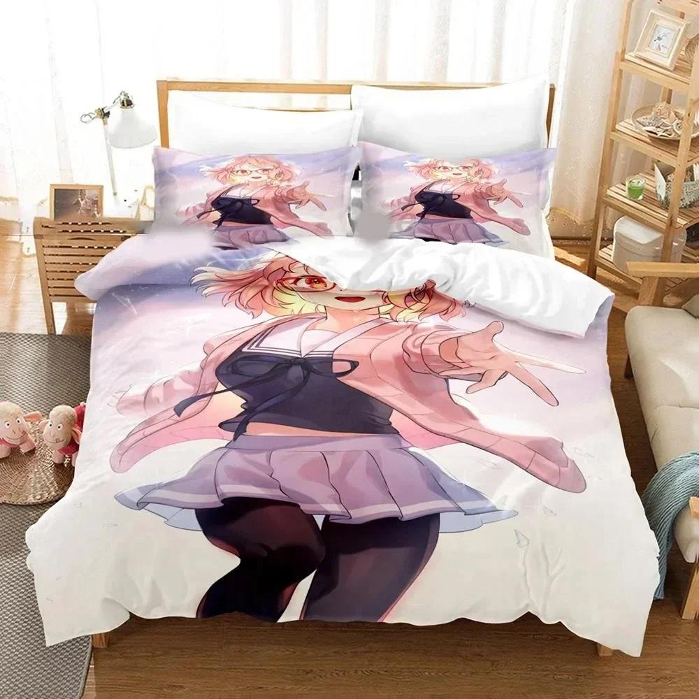 

3D Printed Beyond the Boundary Bedding Set Pillowcase Duvet Cover Double Twin Full Queen King Adult Kids Bedclothes Quilt Cover 70x133cm 2pcs