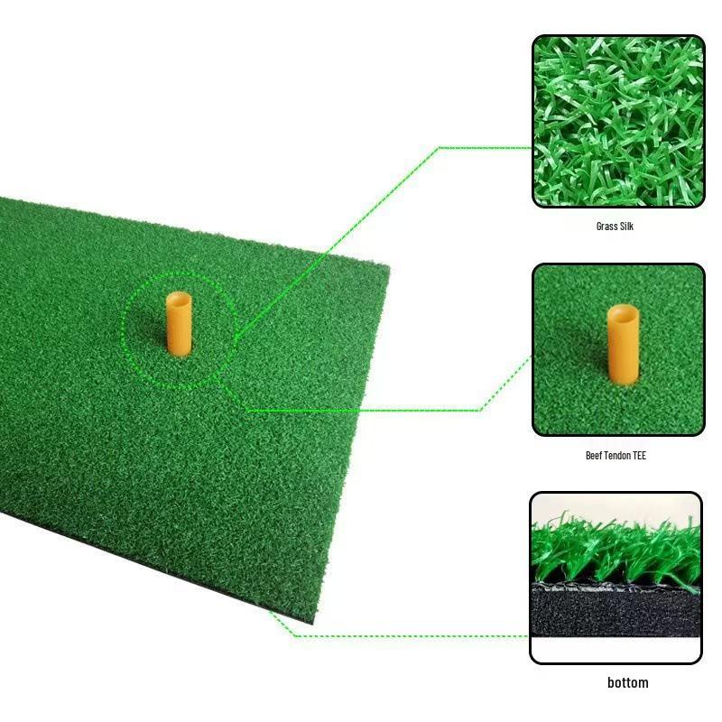 Portable Thickened Golf Hitting Mat for Indoor/Outdoor Practice