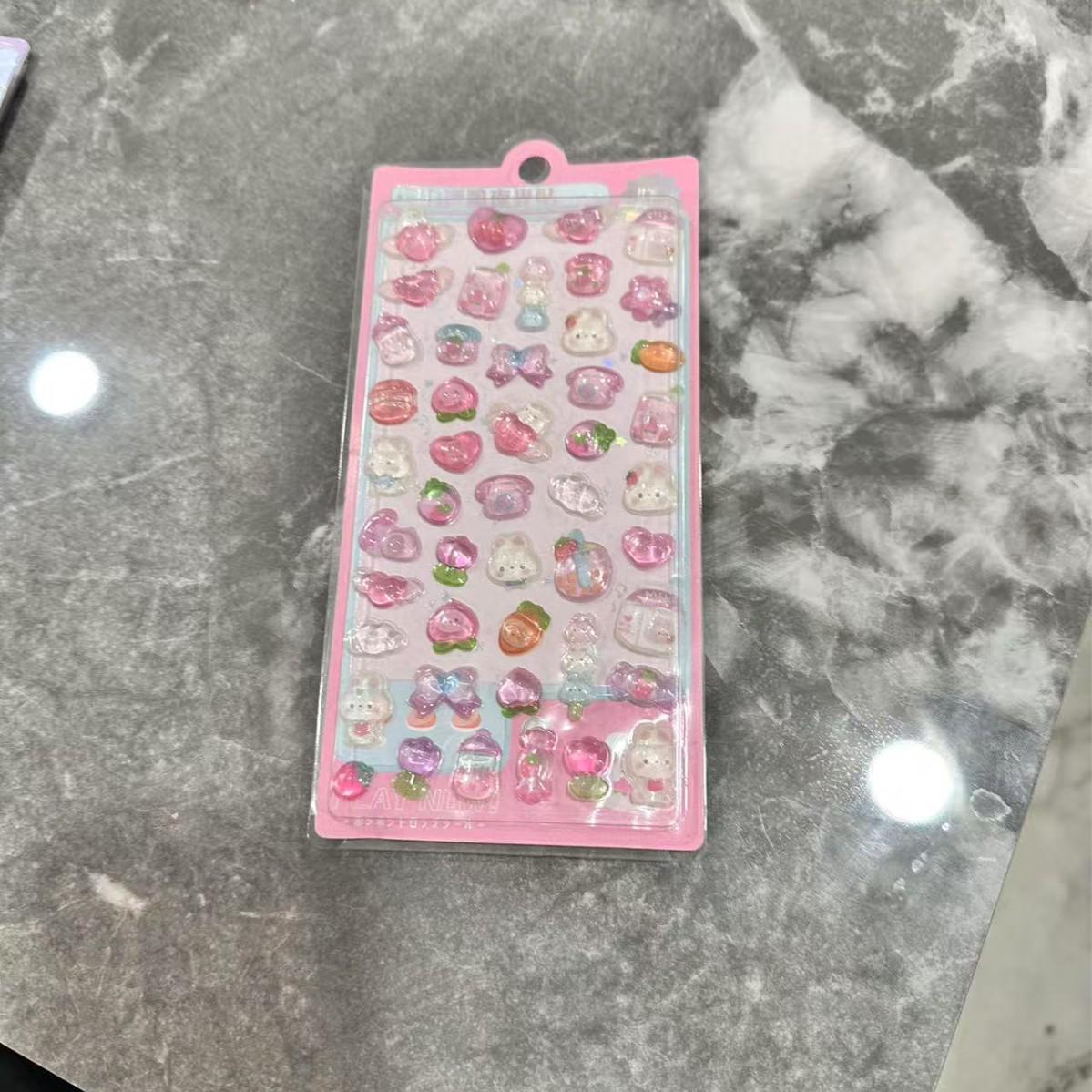 

Second-Generation 3D Luminous Cartoon Stickers - Cute Reward Embossed Designs