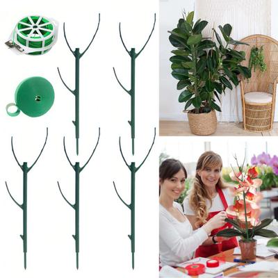 3/5/10 Pezzi/Set Supporto per Piante Monstera Palo Impilabile di Supporto per Piante da Giardino Palo per Piante da Interno Esterno Alto per Vaso Piante Rampicanti Bastoncino Palo di Muschio