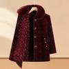 Elderly Women's Plush-Lined Winter Padded Coat