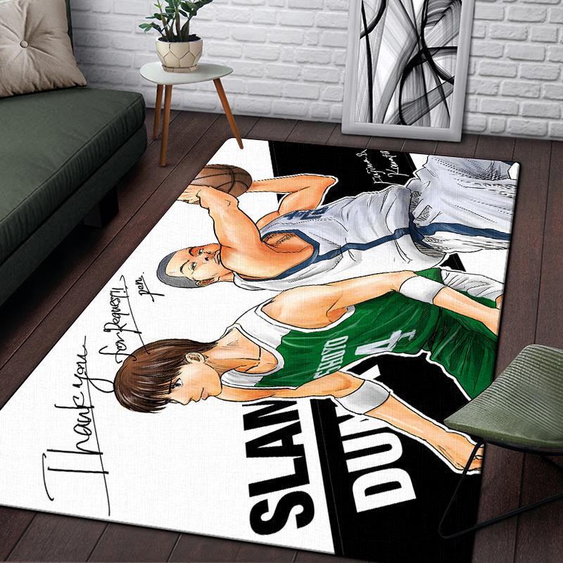 SLAM DUNK benutzerdefinierter Teppich Wohnzimmer Küchenmatte Fußmatte Yogamatte Heimdekoration Waschraum Bodenmatte Teppiche für Wohnzimmer