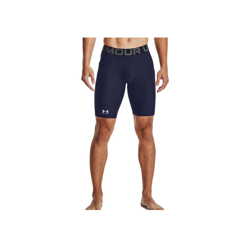Under Armour HeatGear® Pocket Long Shorts With Letter Print Men Shorts Navy-Blue 1361602-410