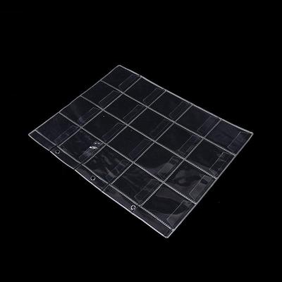 10 Sidor 20 Fickor Plast Mynthållare Förvaring Samling Pengar Album Fodral Ny,