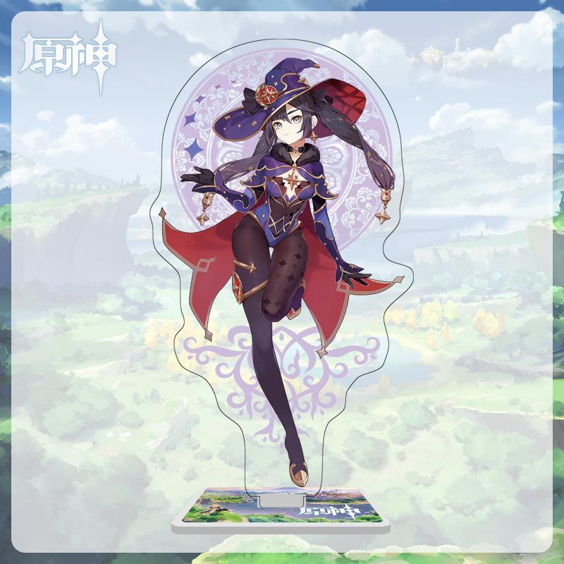 16cm Height Acrylic Large Stand-up Display Featuring Characters From Mondstadt and Liyue In Genshin