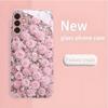 Flowers Hot-selling Exquisite Beautiful  PhoneCase Glass PhoneCase for Samsung Galaxy S26 S25 S24 S23 S22 S21 FE,Ultra,Plus