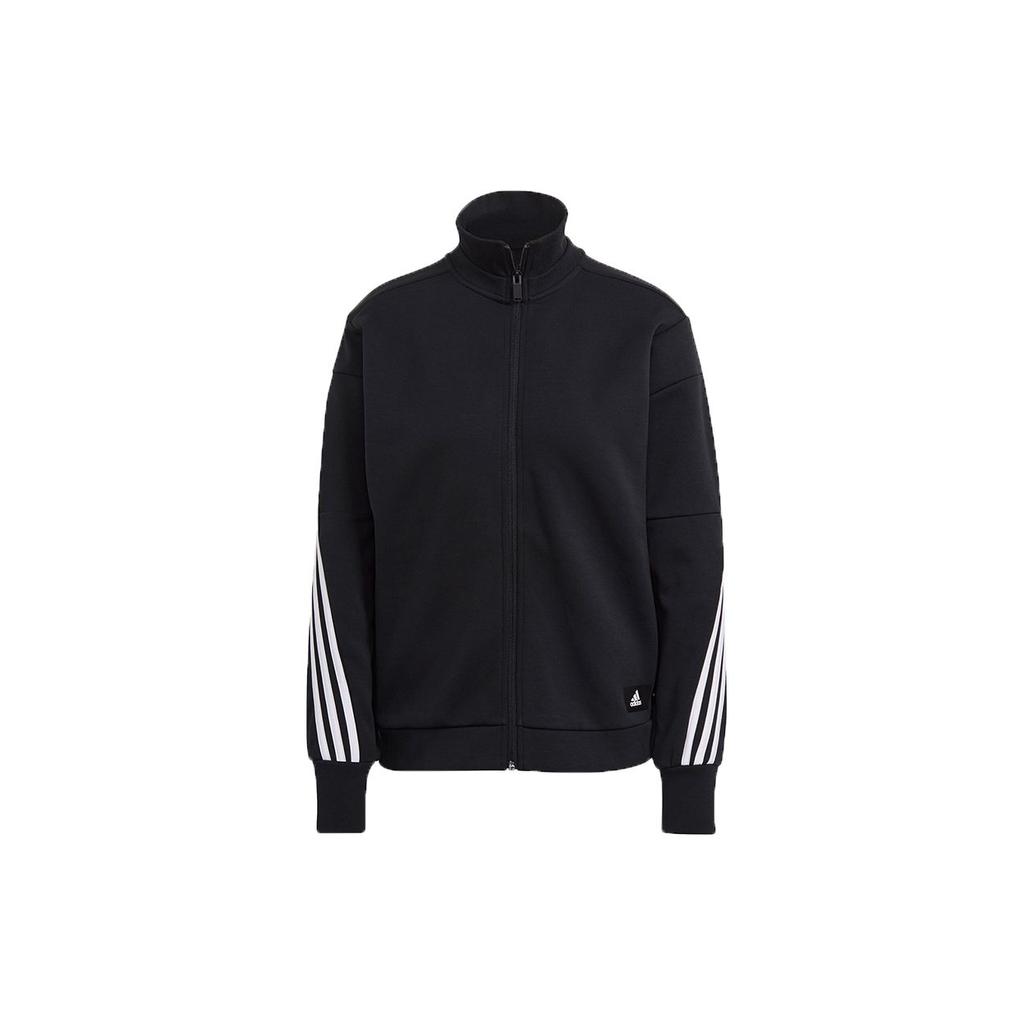 adidas Wrapped 3-Stripes Full-Zip Track Jacket Black Women GL0338
