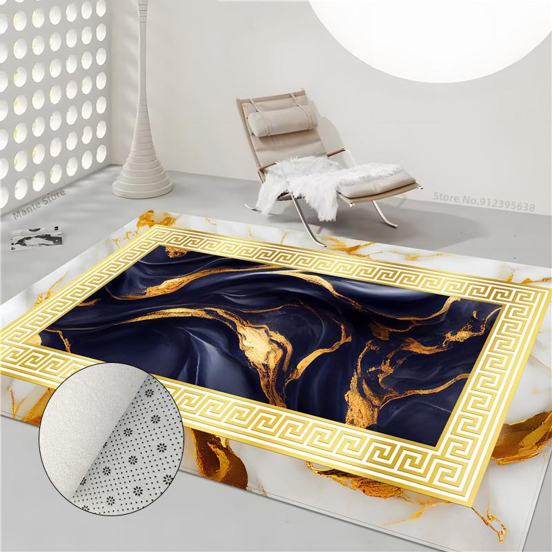 Marble Geometric Carpet Large Rug In The Living Room Fashion Rug For Bedroom Bedside Coffee Table Floor Mat Sofa Carpet