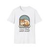 Unisex Softstyle T-Shirt Mens Womens Tees Top Winter Cat Snow Cozy Comfort Cold Season