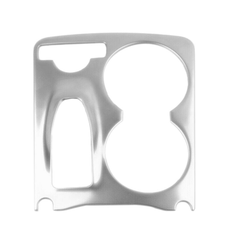 Car Silver Stainless Steel Console Water Cup Holder Frame Cover Trim for Mercedes Benz GLK X204 2008-2015