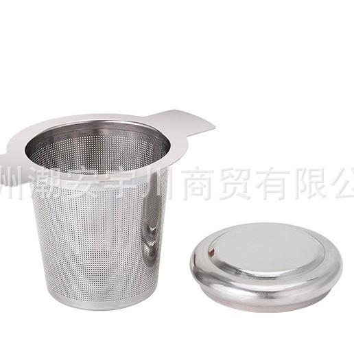 Stainless Steel Tea Infuser Strainer with Lid Fine Mesh Filter for Loose Leaf Tea Brewing Durable Reusable Kitchen Accessory