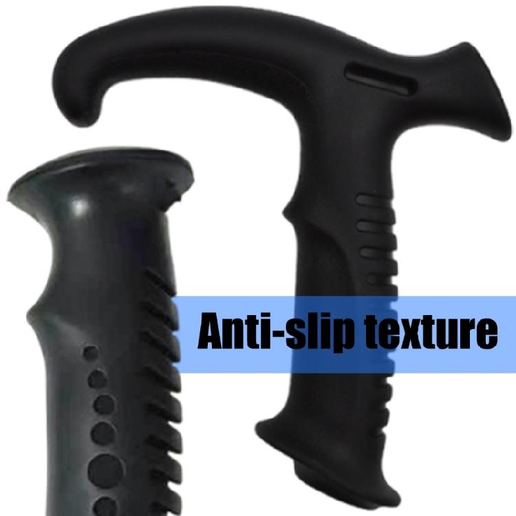 2Pcs Straight/Bent Handle Climbing Stick Head Trekking Rod Handle Adapters Walking Cane Grip for Climbing Outdoor