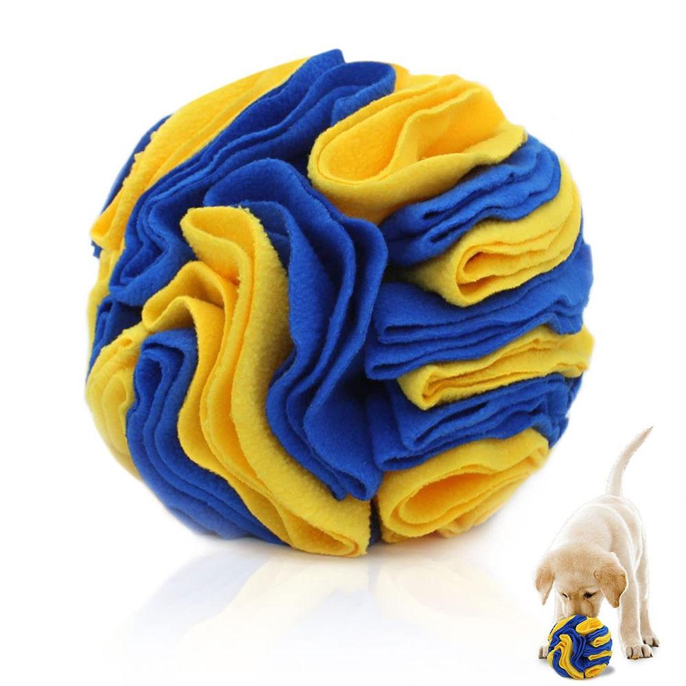 Cute Polar Fleece Interactive Dog Toys Hiding Food Portable Dog Snuffle Ball Training Durable Slow Feeder Dog