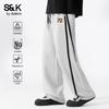 Baleno Men's SK Series Color-Block Side-Stripe Straight-Leg Knit Pants