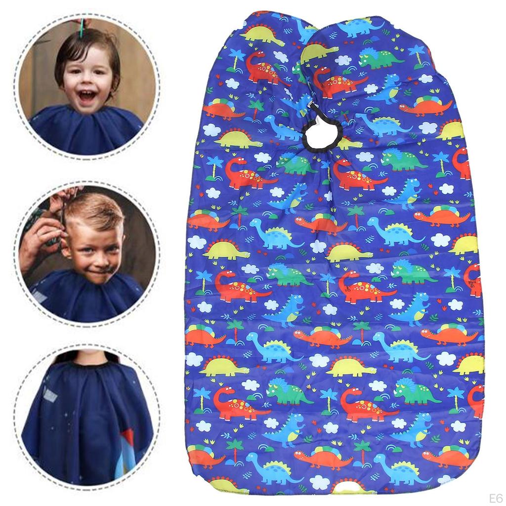 Kids Barber Cape, Stain Resistant Anti Adjustable Professional Haircut Apron for Hairdresser Salon