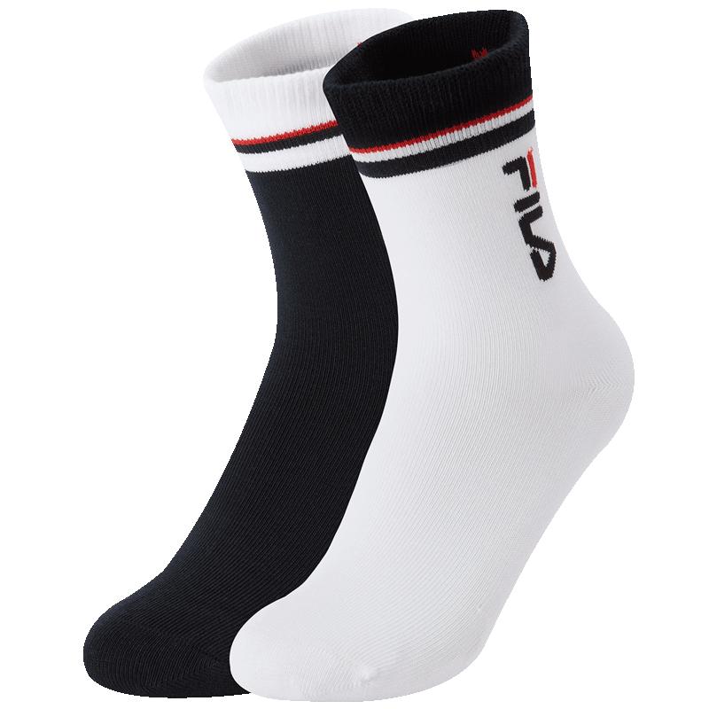 FILA Kids  Unisex Mid-Waist Socks 2-Pack M