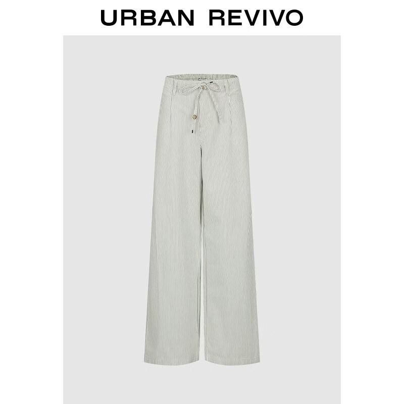 UR2026 Women s Retro Striped Wide-Leg Pants 30