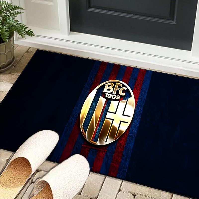 1PC rug Bologna Crest Design Carpet, Chair Rug,Area Rug for Office Bedroom living rooms bedroom, Doormat decor Christmas fan gifts